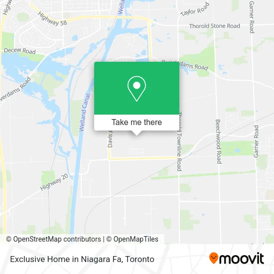 Exclusive Home in Niagara Fa map