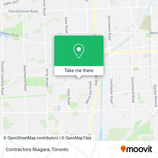 Contractors Niagara map