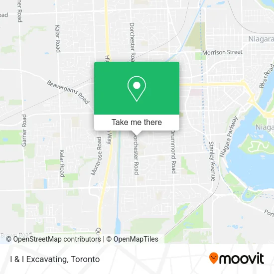 I & I Excavating map