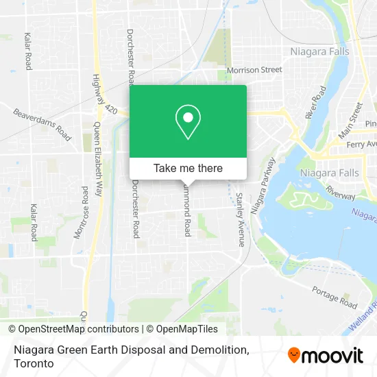 Niagara Green Earth Disposal and Demolition map