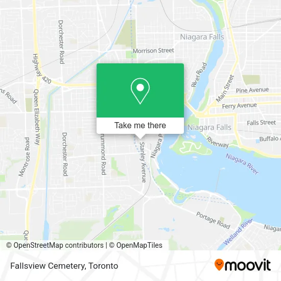 Fallsview Cemetery map