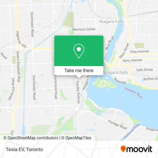 Tesla EV map