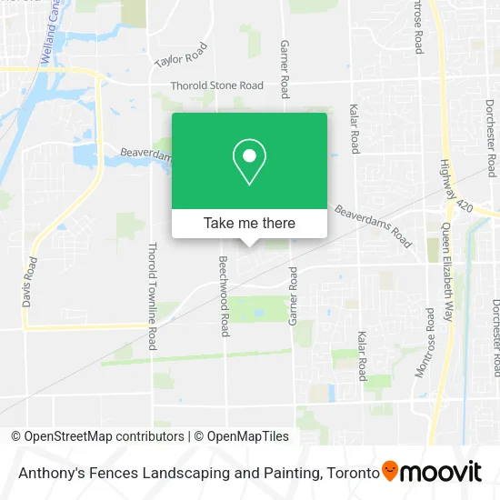 Anthony's Fences Landscaping and Painting map