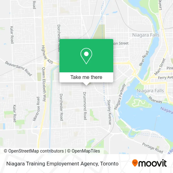 Niagara Training Employement Agency map