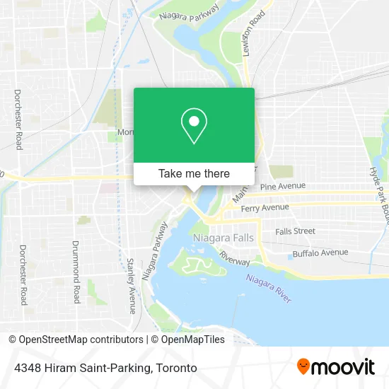 4348 Hiram Saint-Parking map