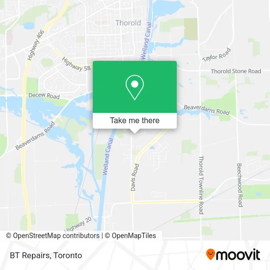 BT Repairs map
