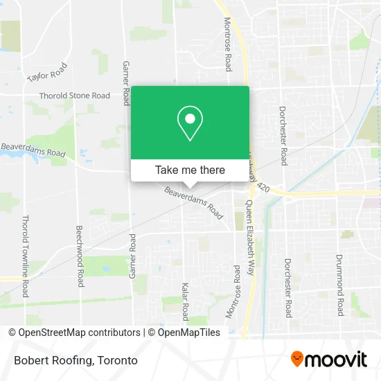 Bobert Roofing map