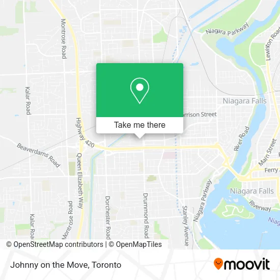 Johnny on the Move map