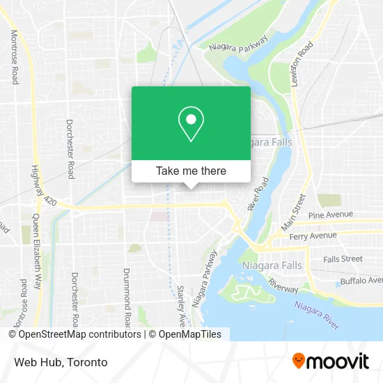 Web Hub map