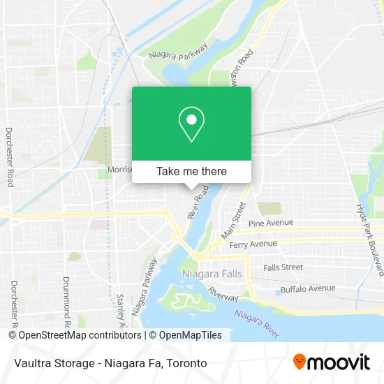 Vaultra Storage - Niagara Fa map
