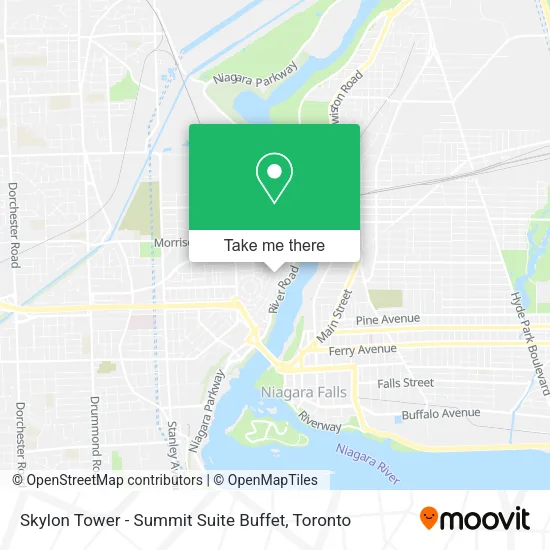 Skylon Tower - Summit Suite Buffet map