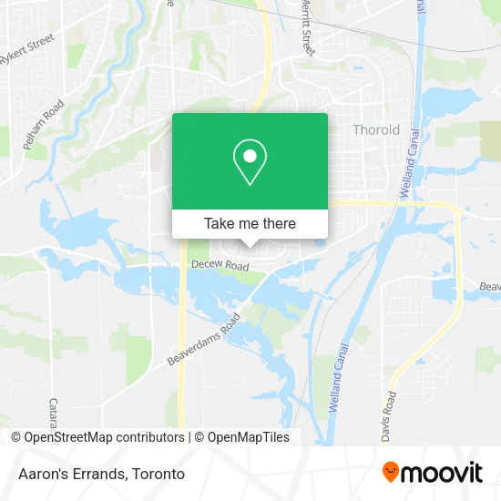 Aaron's Errands map