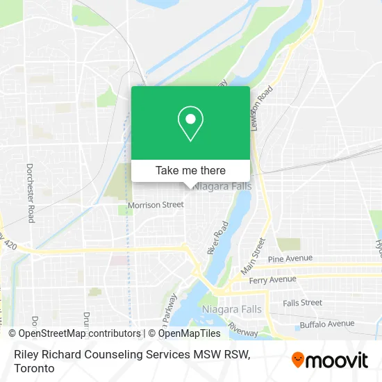 Riley Richard Counseling Services MSW RSW map