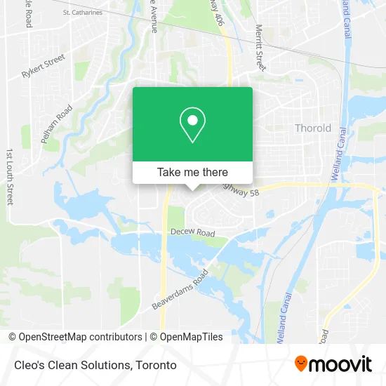 Cleo's Clean Solutions map