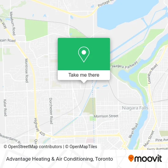 Advantage Heating & Air Conditioning map