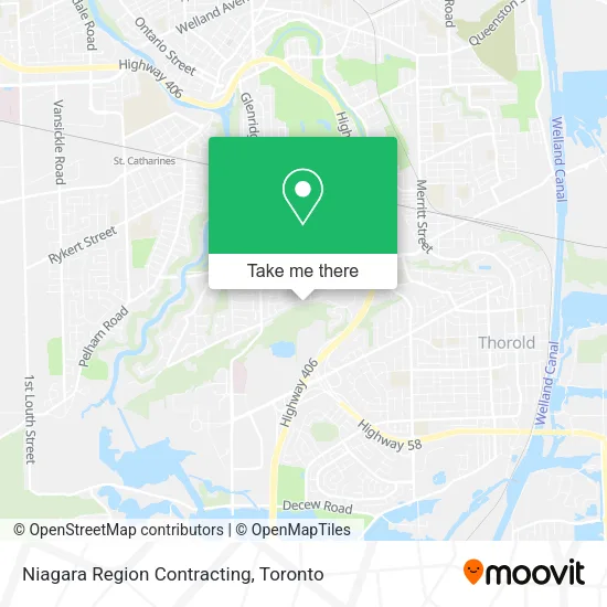 Niagara Region Contracting map