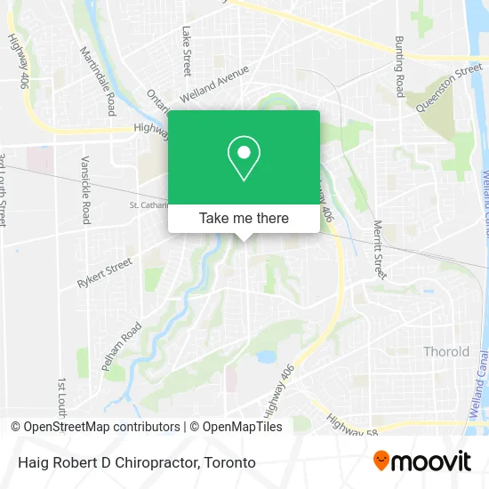 Haig Robert D Chiropractor map