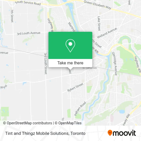 Tint and Thingz Mobile Solutions map