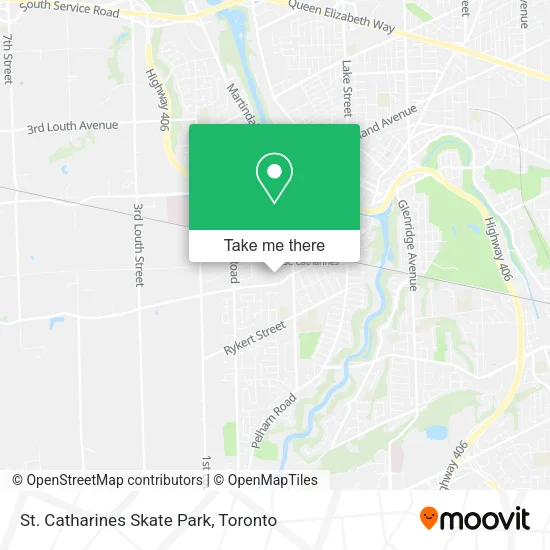 St. Catharines Skate Park map