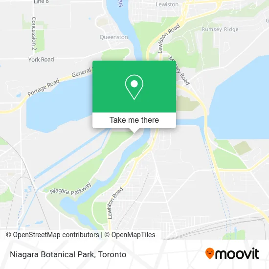Niagara Botanical Park map