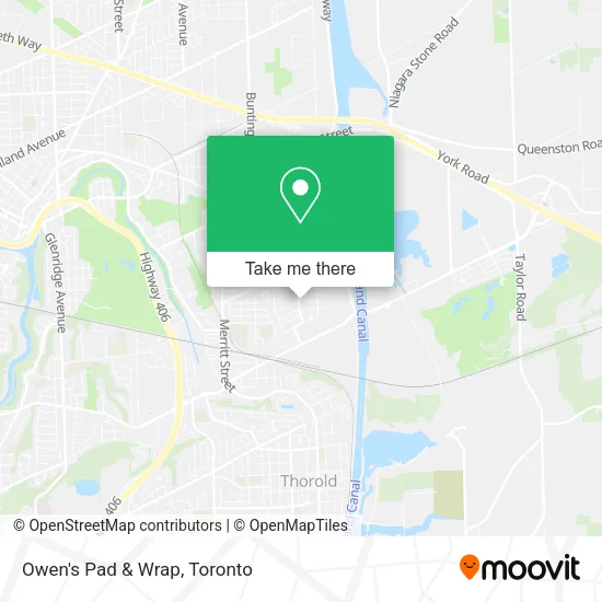 Owen's Pad & Wrap map