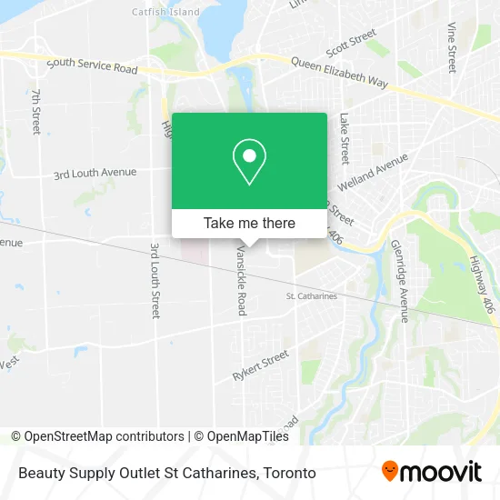 Beauty Supply Outlet St Catharines map