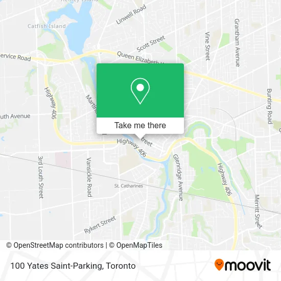 100 Yates Saint-Parking map