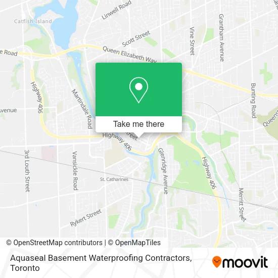 Aquaseal Basement Waterproofing Contractors map
