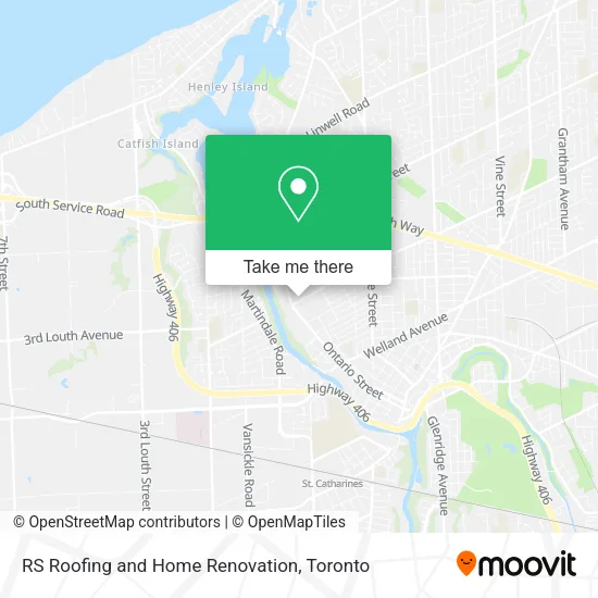 RS Roofing and Home Renovation map