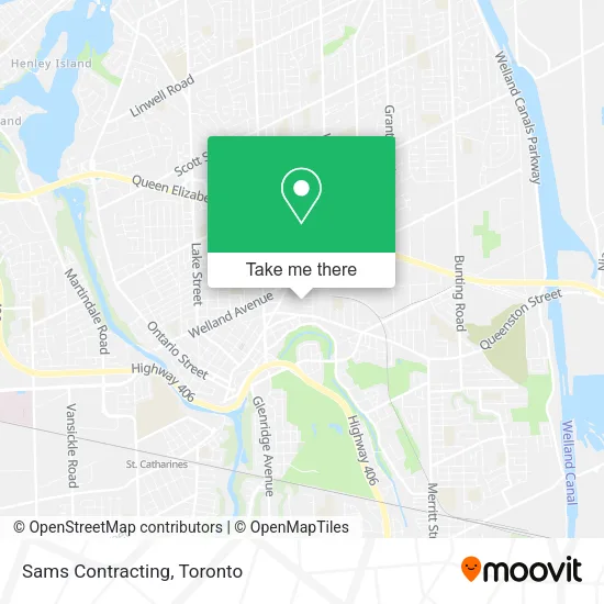 Sams Contracting map