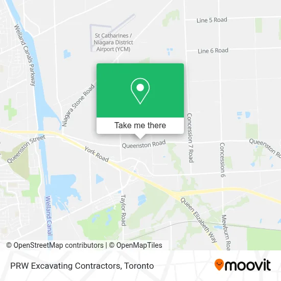 PRW Excavating Contractors map