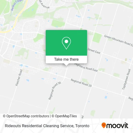 Rideouts Residential Cleaning Service map