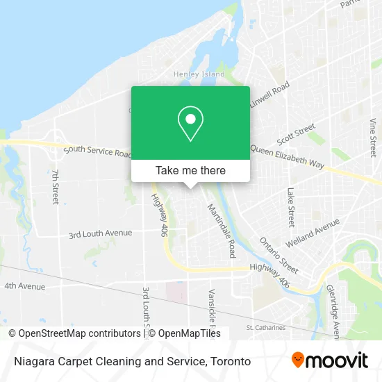 Niagara Carpet Cleaning and Service map