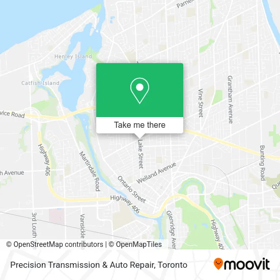 Precision Transmission & Auto Repair map