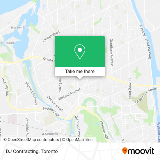 DJ Contracting map