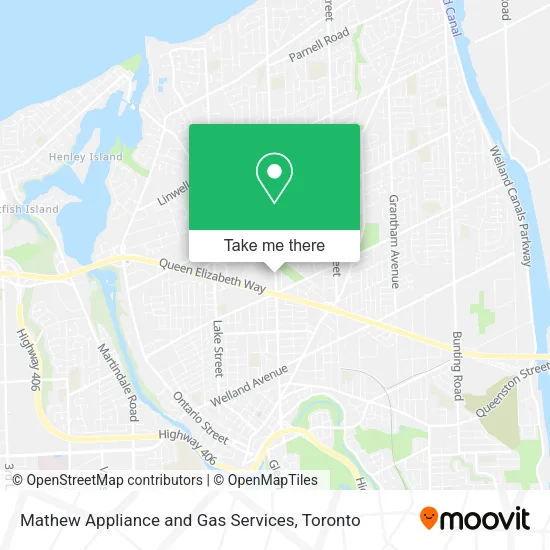 Mathew Appliance and Gas Services map