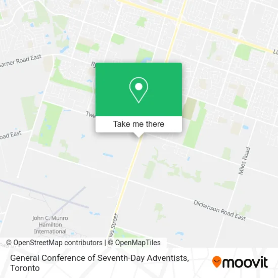 General Conference of Seventh-Day Adventists map