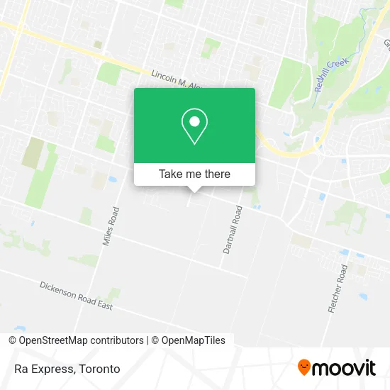 Ra Express map