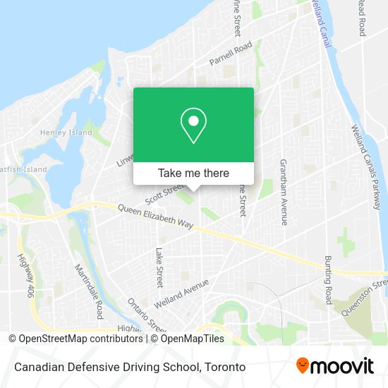 Canadian Defensive Driving School map