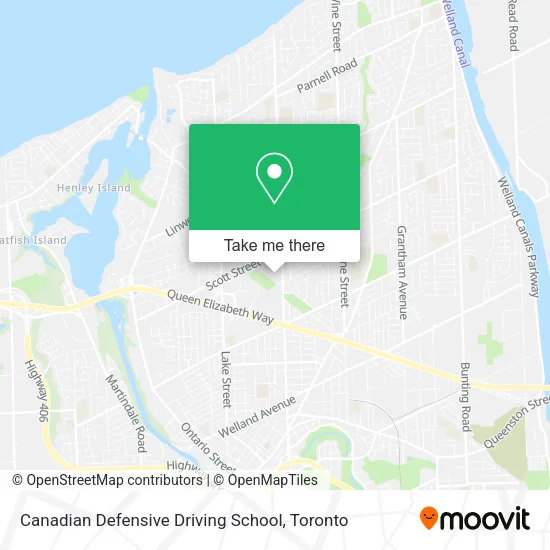 Canadian Defensive Driving School map