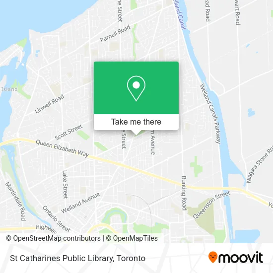 St Catharines Public Library map