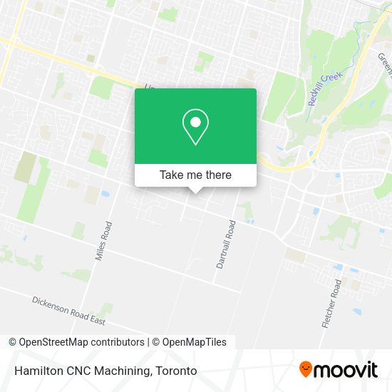 Hamilton CNC Machining map