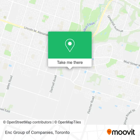 Enc Group of Companies map