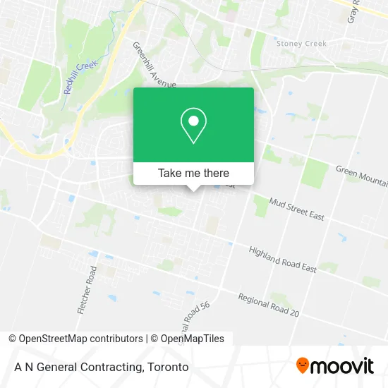 A N General Contracting map