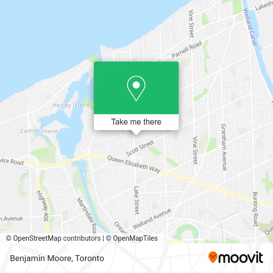 Benjamin Moore map