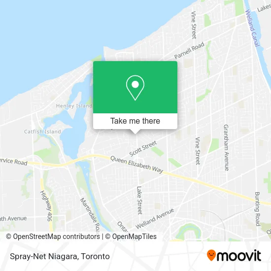 Spray-Net Niagara map