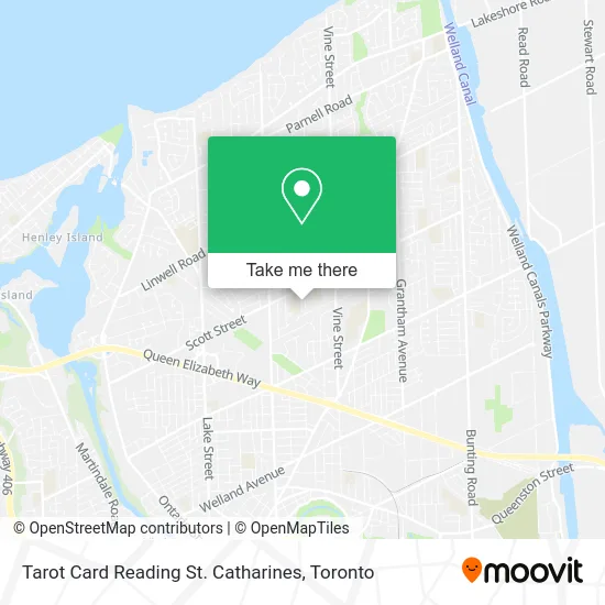 Tarot Card Reading St. Catharines map