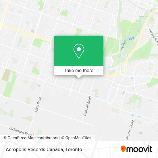 Acropolis Records Canada map