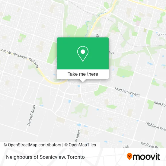 Neighbours of Scenicview map