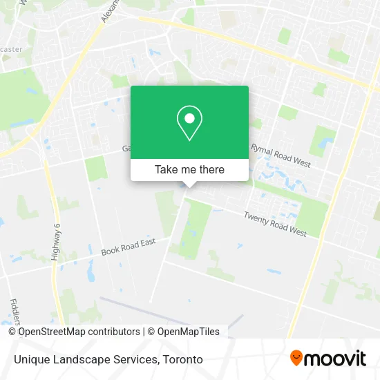 Unique Landscape Services map